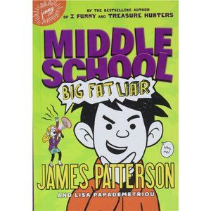 🍒4 for $20🍒 Middle School: Big Fat Liar by James Patterson HC Kids Book